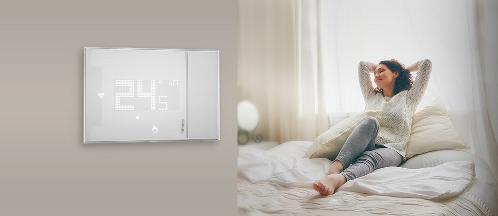 Wi-Fi Smart термостат Smarther 2 с Netatmo, 5~40°C, цвят бял, BTicino, XW8002