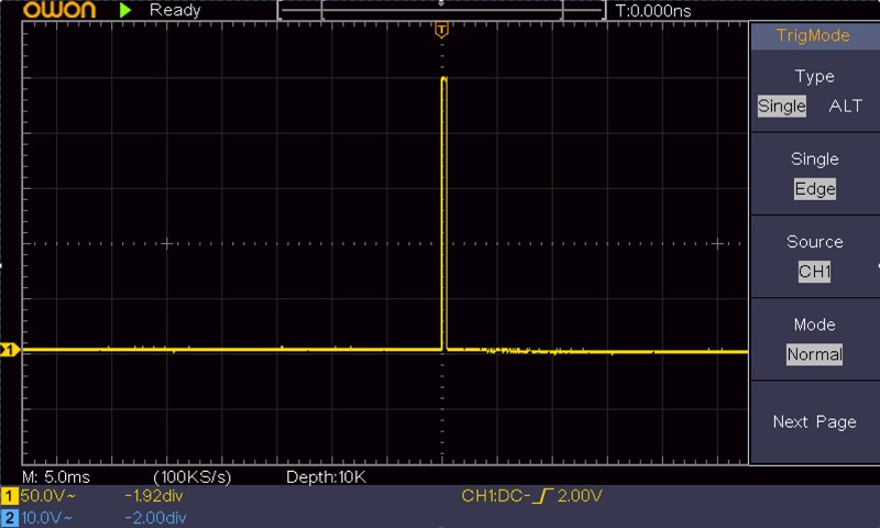 Цифров осцилоскоп SDS1022, 20 MHz, 100 MSa/s, 2 канален, 10 kpts 