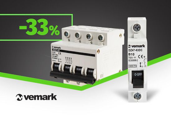 -33% of miniature circuit breaker by Vemark
