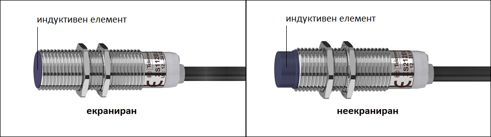 Индуктивен датчик екраниран или неекраниран