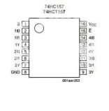Интегрална схема 74HC157, TTL съвместима, Quad 2-input multiplexer, DIP16 - 2 - Викиват Интегрална схема 74HC157, TTL съвместима, Quad 2-input multiplexer, DIP16 - 2
