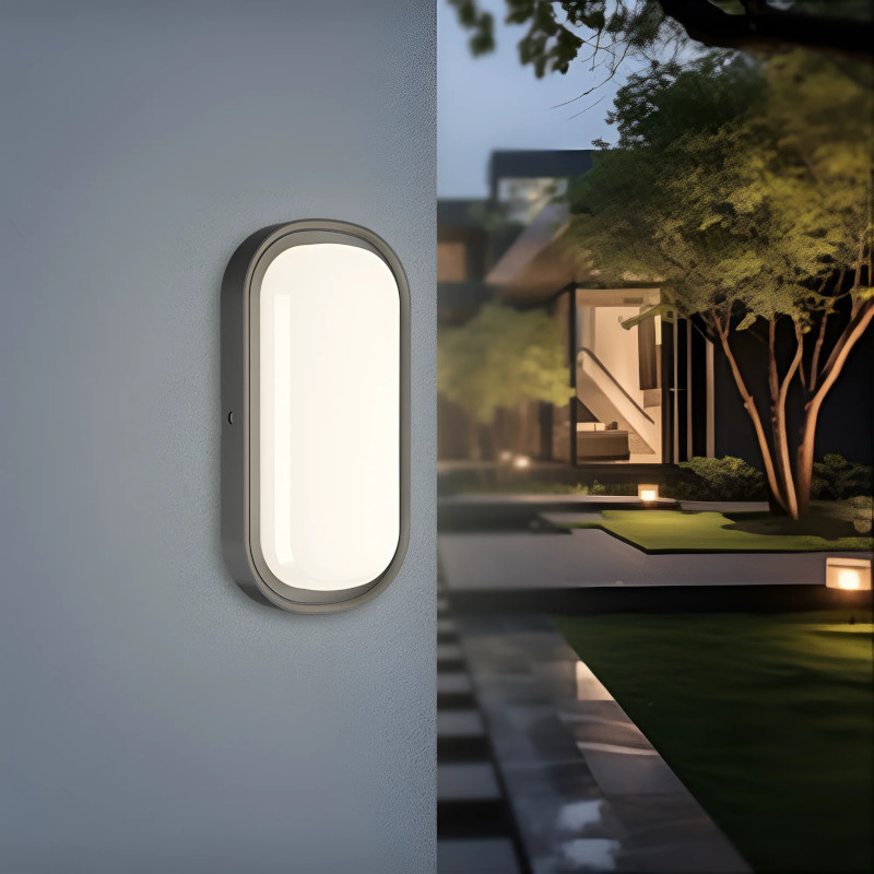LED плафон, 12W, 230VAC, 1320lm, 3000/4000/6500K, IP65