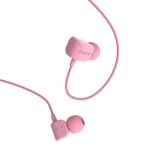 Earphones RM-502, plug 3.5mm, build-in microphone, pink