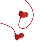 Earphones RM-502,  plug 3.5mm,  build-in microphone,  red