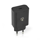 Phone charger, USB Type-C, 32W, black, NEDIS