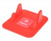 Universal stand, for mobile devices, for dashboard, visual 120°, silicone, red, REMAX
 - 1