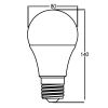 LED bulb 18W, Е27, А80, 220VAC, 1600lm, 6500K, BA13-01823 - 4