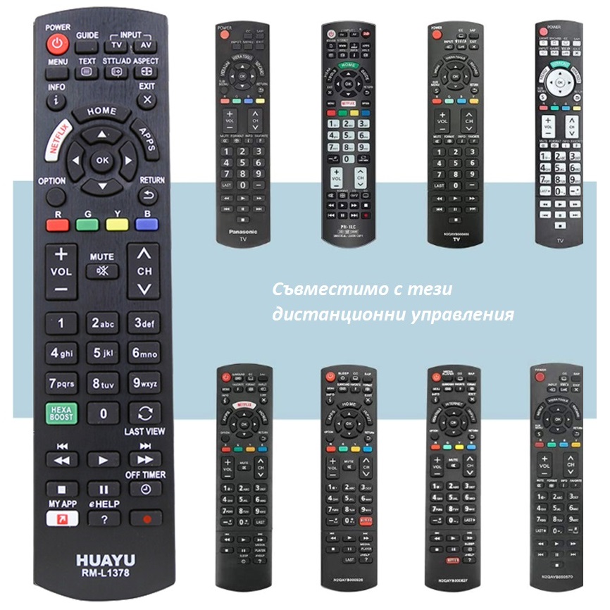 Дистанционно управление за телевизор PANASONIC RM-L1378 NETFLIX