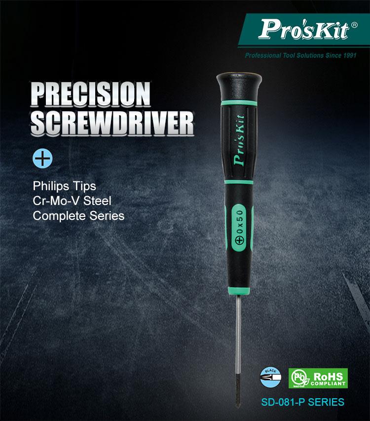 Phillips screwdriver, PH1x50mm, 147mm, SD-081-P4, PRO'S KIT