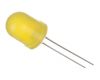 LED diode ф10mm yellow 1560mcd 20mA 60° convex diffiuse yellow THT - 1