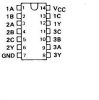 Интегрална схема 74S10, TTL серия S, TRIPLE 3-INPUT POSITIVE-NAND GATES, DIP14 - 2