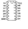 Интегрална схема 74S38, TTL серия S, QUADRUPLE 2-INPUT POSITIVE-NAND BUFFERS WITH OPEN-COLLECTOR OUTPUTS, DIP14 - 2