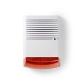 Бутафорна аларма за сигурност DUMSS20WT, IP44, бяла/оранжева