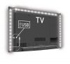 Фоново LED осветление за телевизор, 192lm, 1800mm, студено бяло - 3 - Викиват Фоново LED осветление за телевизор, 192lm, 1800mm, студено бяло - 3
