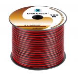 Speaker cable, 2x0.5mm2, PVC, red/black, KAB0382, Cabletech