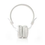 Wireless Headset Bluetooth, build-in microphone, white, foldable, HPBT1100WT, NEDIS