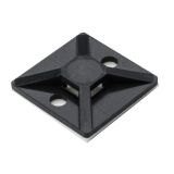 Cable tie holder MB3A-NA, 19x19mm, self-adhesive, black