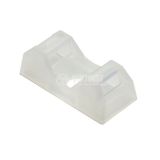 Screw Cable tie holder CTQM5-PA66-NA-C1, 6.7x9.5x21mm, white, 5mm, round, 151-10920
