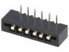 Connector FFC(FPC) 6 contacts socket THT for a PCB - 1