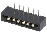 Connector FFC(FPC), 6 contacts, socket, THT for a PCB, DS1020-06RT1D
