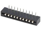 Connector FFC(FPC), 10 contacts, socket, THT for a PCB, DS1020-10RT1D