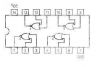 Интегрална схема 7433, TTL, QUAD 2-INPUT NOR BUFFER, DIP14 - 2 - Викиват Интегрална схема 7433, TTL, QUAD 2-INPUT NOR BUFFER, DIP14 - 2