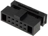 Connector IDC, 10pins, raster 1.27mm, female, 2x5