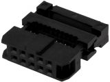 Connector IDC 10pins raster 2mm female 2x5