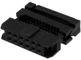 Connector IDC, 12pins, raster 2mm, female, 2x6