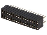 Connector pin strips, 32 contacts, socket, THT for a PCB, DS1065-08-2*16S8BV