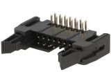 Connector IDC, male, 14 pins, 2.54mm raster, 2x7