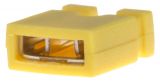 Connector jumper, transition, 2.54mm raster, yellow
