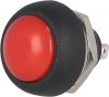 Button switch OFF-(ON) hole 12 mm 1A/250V SPST-NO