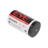Lithium Battery, EVE-ER34615S, ф32.9x61.5mm, D, 3.6VDC, 19000mAh