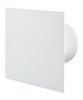 Bathroom fan Ф100mm with valve 220V 18W 169m3/h square 163x163 white matte - 1