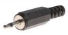 Cable connector, 2.5 mm, mono, male, for soldering - 1