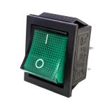 Rocker switch, 2 positions, OFF-ON, 16A/250VAC, hole 29x21mm, 4 pins, VCD2-201N