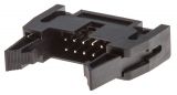 Connector IDC, male, 10 pins, 2.54mm raster, 2x5, 90°