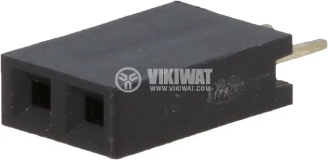 Connector pin header type 2 contacts 1x2 THT vikiwat.com