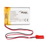 Акумулаторна батерия 3.7V, 320mAh, Li-Po, с проводници и букса, AKY0300, AKYGA BATTERY