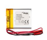 Акумулаторна батерия 3.7V, 400mAh, Li-Po, с проводници и букса, AKY0386, AKYGA BATTERY