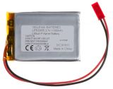 Rechargeable battery 3.7V, 1100mAh, Li-Po, with wires and socket