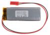 Rechargeable battery 3.7V 750mAh Li-Po with wires and socket - 1