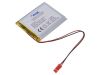 Rechargeable battery 3.7V, 3500mAh, Li-Po, with wires and socket, AKY0627, AKYGA BATTERY
