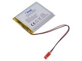 Rechargeable battery 3.7V, 3500mAh, Li-Po, with wires and socket, AKY0627, AKYGA BATTERY