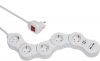 5-way Vario Power Extension Socket with 2x USB ports, 1.4 m cable, white, Vario Power, Brennenstuhl, 1155350210 - 1