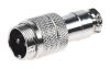 Microphone connector plug, male, on conductor, soldering, straight - 1