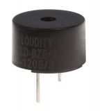 Зумер LD-BZEG-1205/3, електромагнитен сигнализатор, 85dB, 3.1kHz, ф12x7.5mm