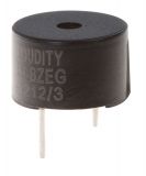 Зумер LD-BZEG-1212, електромагнитен сигнализатор, 85dB, 2.3kHz, ф12x7.5mm