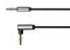 Cable plug stereo 3.5mm M, stereo 3.5mm М, black, angle, KM1243, Kruger&Matz
 - 1